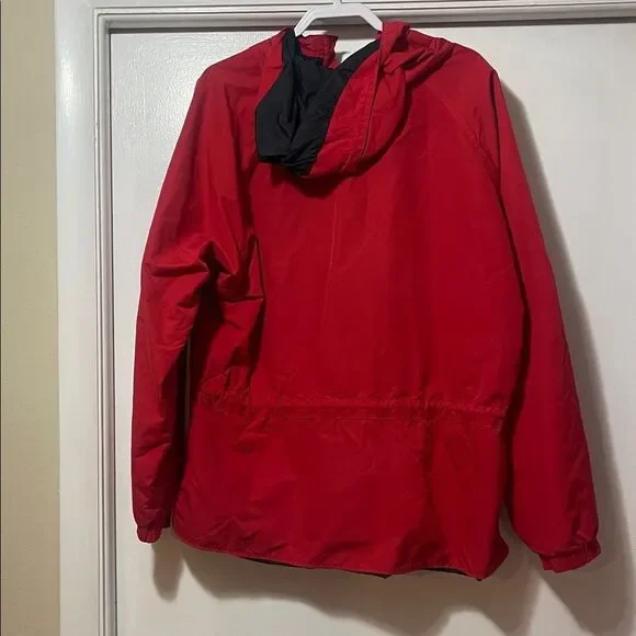 Vintage added dimensions by Alpine, designs, Red Hooded Windbreaker Jacket - Picture 5 of 5